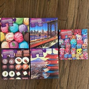 PuzzleBug Puzzles (Set of 5) Each puzzle size 20in x 12in.